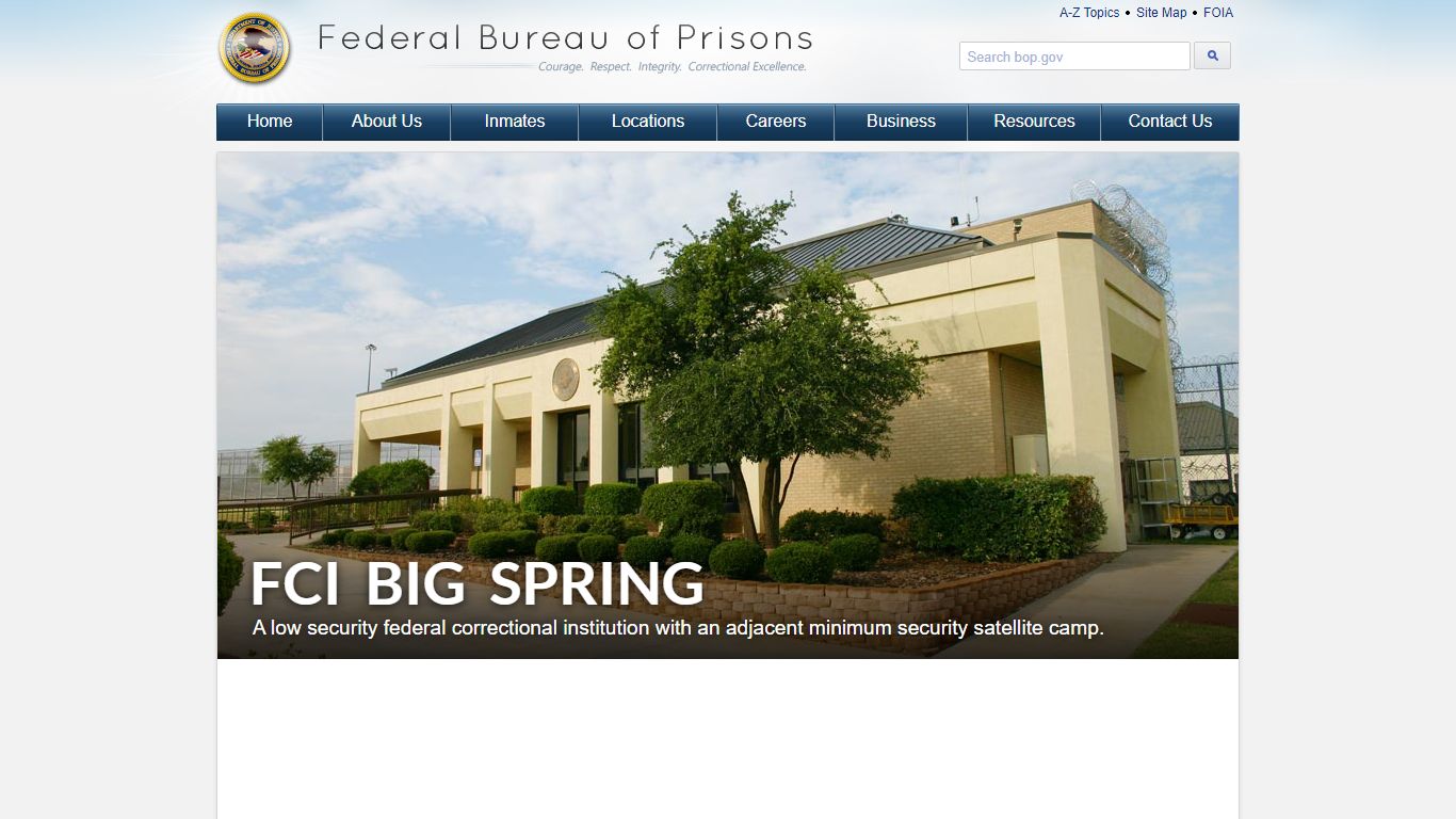 FCI Big Spring - Federal Bureau of Prisons